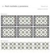 Pack de 6 Manteles y 6 Posavasos Hidraulic Star