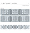 Pack de 6 Manteles y 6 Posavasos Lis