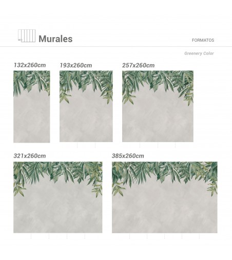 Mural Autoadhesivo para pared Greenery