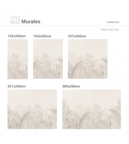 Mural Autoadhesivo para pared Tropic Calm