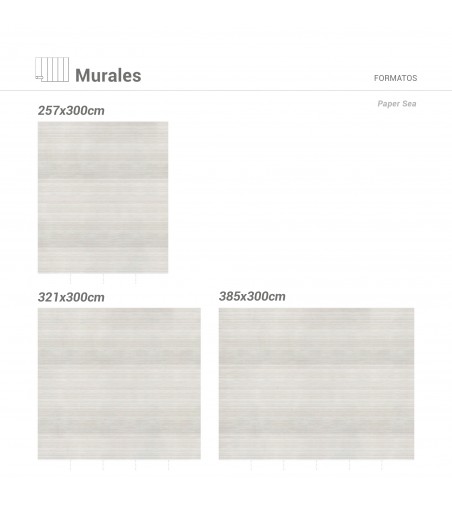 Mural Autoadhesivo para pared Paper Sea