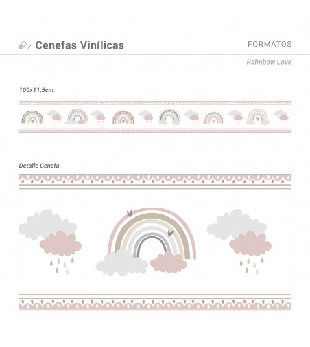 Cenefa Autoadhesiva Rainbow Love