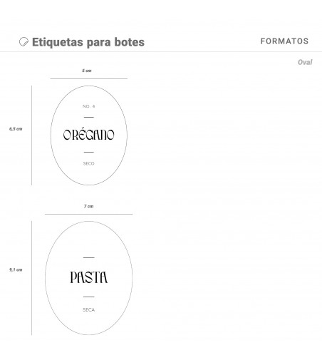 Etiquetas Autoadhesivas Oval