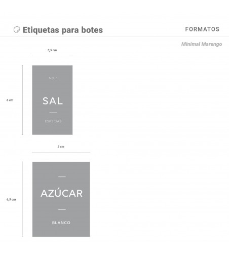 Etiquetas Autoadhesivas Minimal