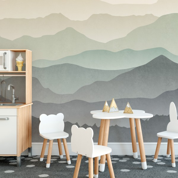 Mural Autoadhesivo Mountain Range by Elena Tablada