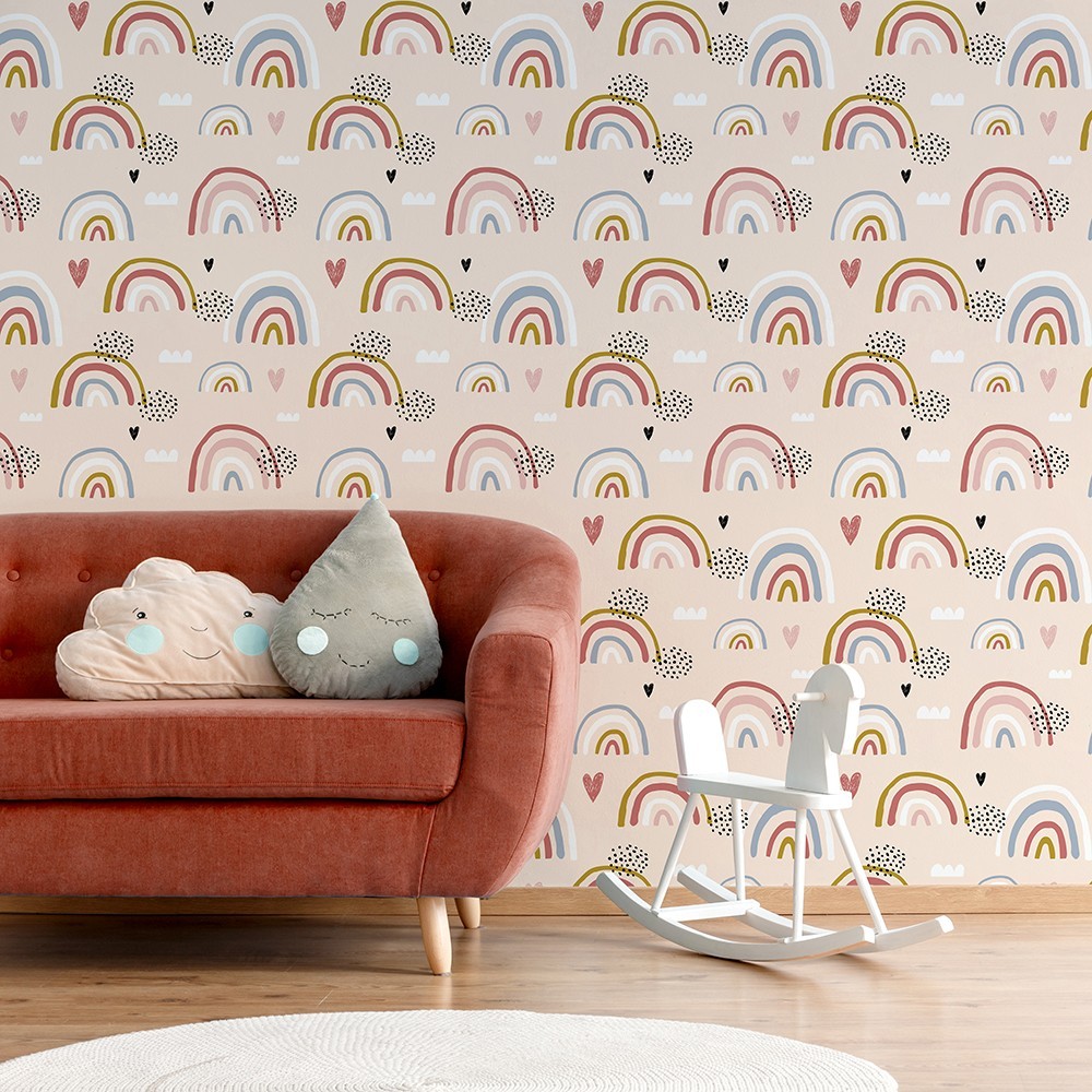 Papel pintado con estampado Rainbow