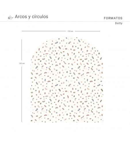 Arco Pintado Autoadhesivo Dotty