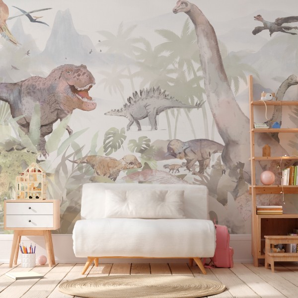 Mural Autoadhesivo Mundo Dino