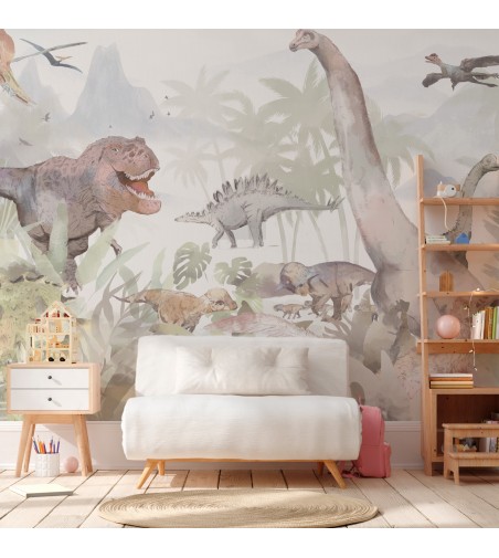 Mural Autoadhesivo Mundo Dino