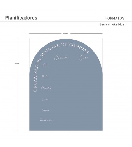 Planificador de pared menú semanal Betra