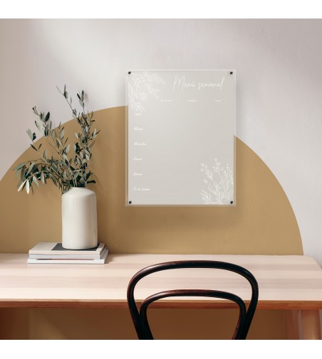 Planificador de pared menú semanal Bimba