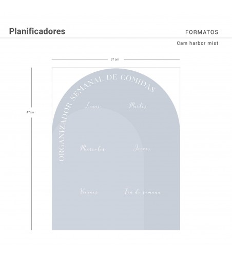 Planificador de pared menú semanal Cam