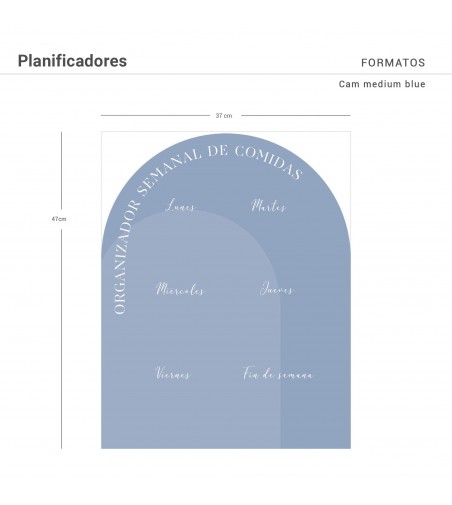 Planificador de pared menú semanal Cam