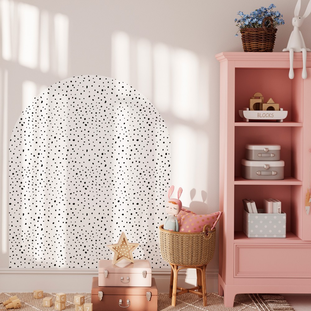 Arco pintado autoadhesivo Crazy Dots