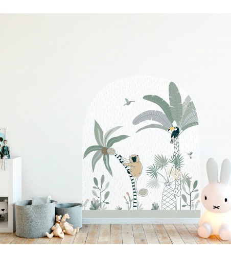 Arco pintado autoadhesivo Tropical Kids