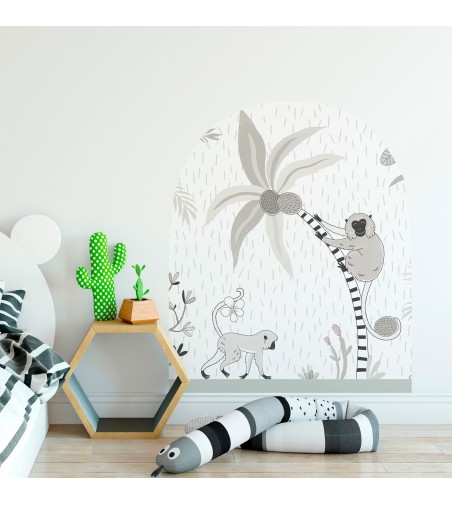 Arco pintado autoadhesivo Tropical Kids