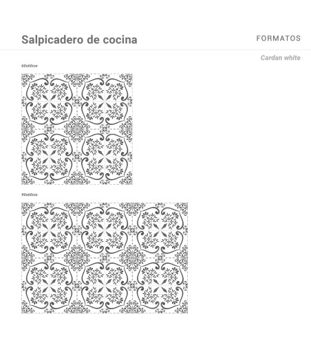 Salpicadero de cocina Cardan White