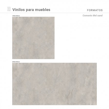 Vinilo para muebles con estampado  Cemento Mal sand