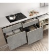 Vinilo para muebles con estampado  Cemento Mel ash
