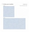 Vinilo para muebles con estampado  Terrazo Claude blau malla
