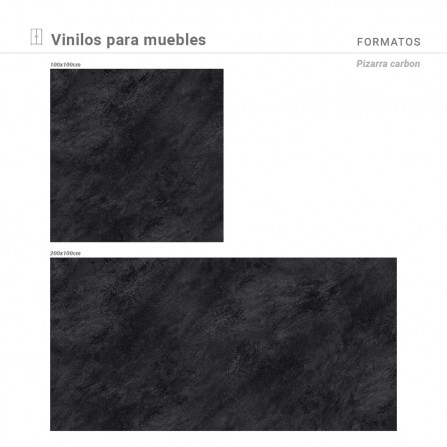 Vinilo para muebles con estampado Pizarra Carbon