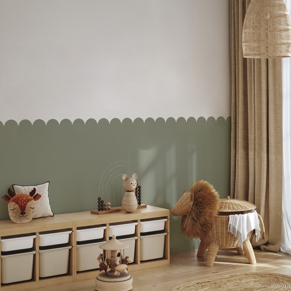 Arco Pintado Autoadhesivo Circe Verde 100cm x 131cm