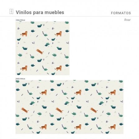 Vinilo para Mueble con estampado  Roar