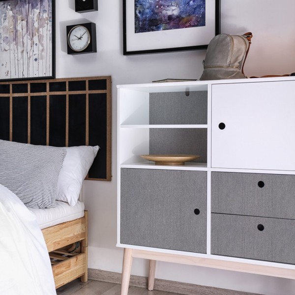 Vinilo para Mueble con estampado  Gris Marengo