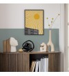 Arco Pintado Autoadhesivo Perséfone Azul Nórdico 100cm x 131cm