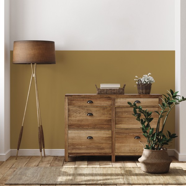 Arco Pintado Autoadhesivo Perséfone Mostaza 100cm x 131cm