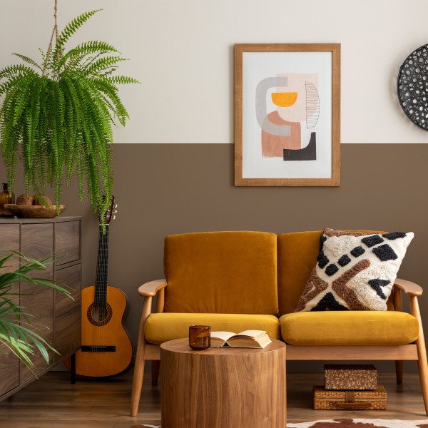 Arco Pintado Autoadhesivo Perséfone Terracota 100cm x 131cm