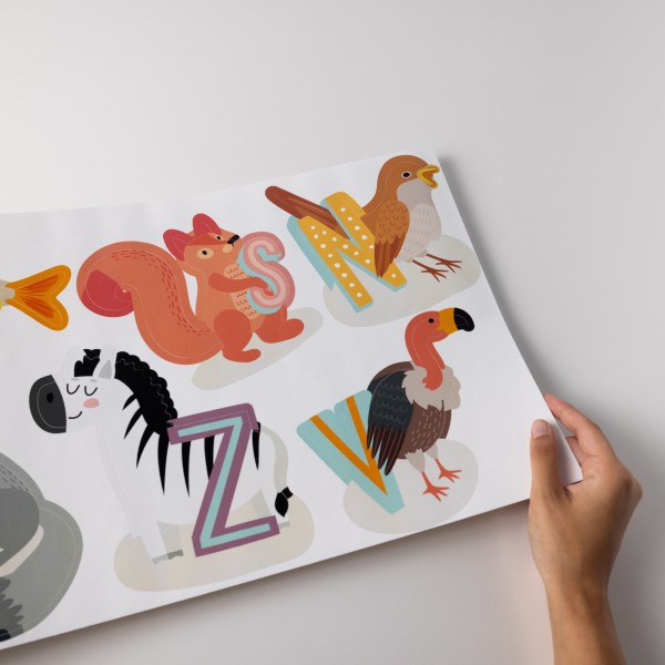 MaxiRoll 32x200 cm Abecedario Animales