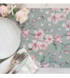 Camino de mesa con estampado  Floral
