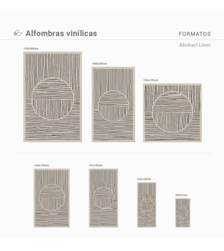 Alfombra Vinílica Abstract Lines 48x75