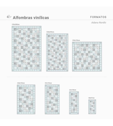 Alfombra Vinílica Adana 63x150