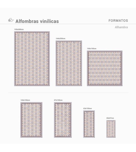 Alfombra Vinílica Alhambra 120x195