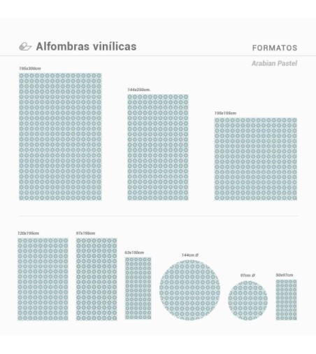 Alfombra Vinílica Arabian Pastel D97