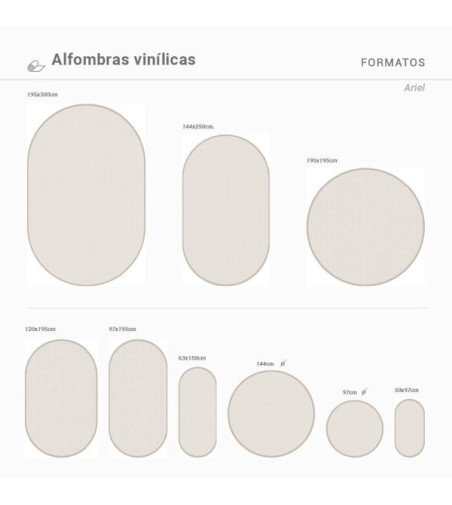 Alfombra Vinílica Ariel 63x150