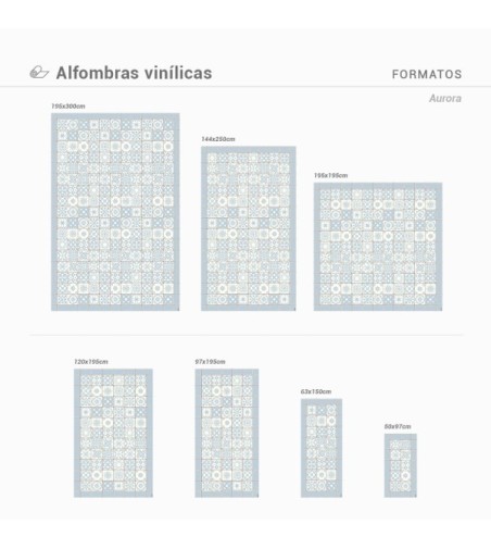 Alfombra Vinílica Aurora 63x150