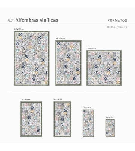Alfombra Vinílica Baeza 63x150