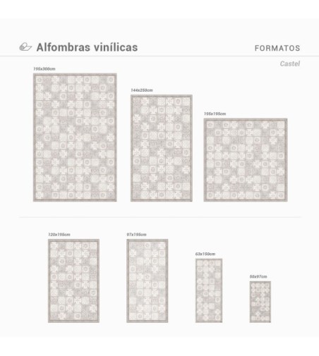 Alfombra Vinílica Castel 120x195