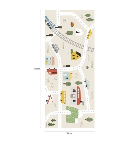 Alfombra Vinílica City Road 50x97