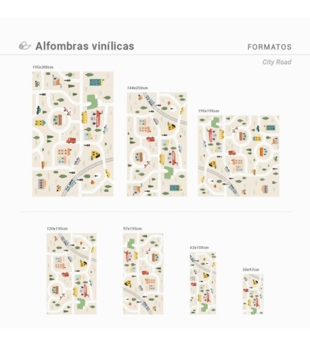 Alfombra Vinílica City Road 63x150