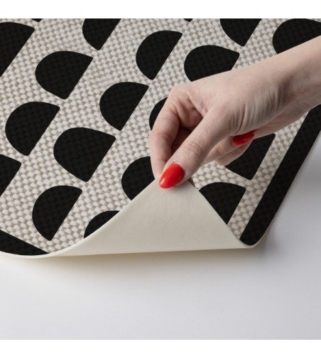 Alfombra Vinílica Curve Black 48x75