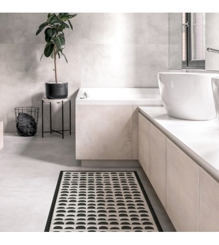 Alfombra Vinílica Curve Black 48x110