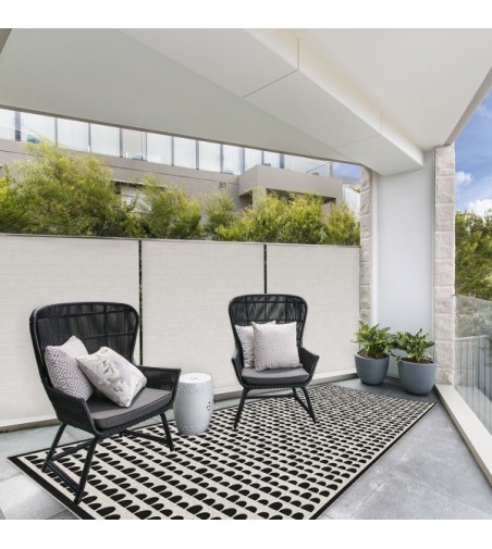 Alfombra Vinílica Curve Black 48x110