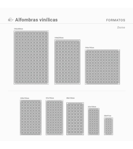 Alfombra Vinílica Dorne 63x150