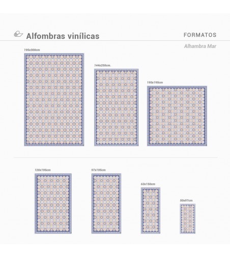 Alfombra Vinílica Alhambra Mar