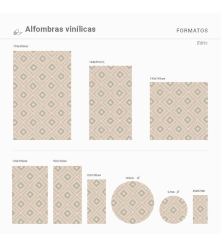 Alfombra Vinílica Edris 63x150
