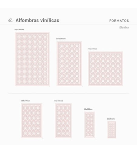 Alfombra Vinílica Elektra 63x150
